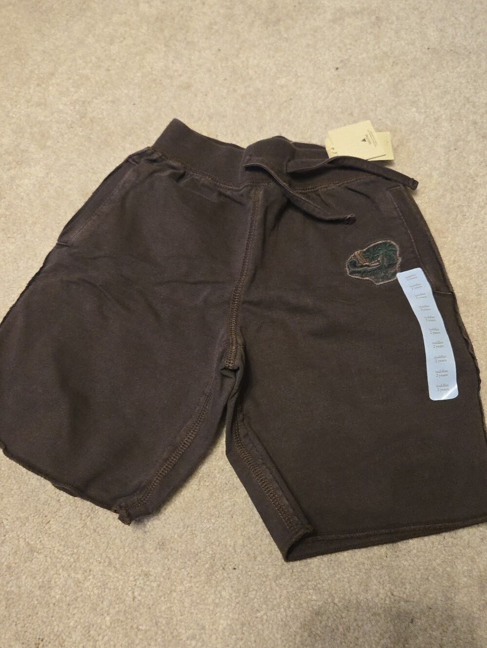 NWT Baby GAP Brown Shorts w/Palm Tree Size 2T